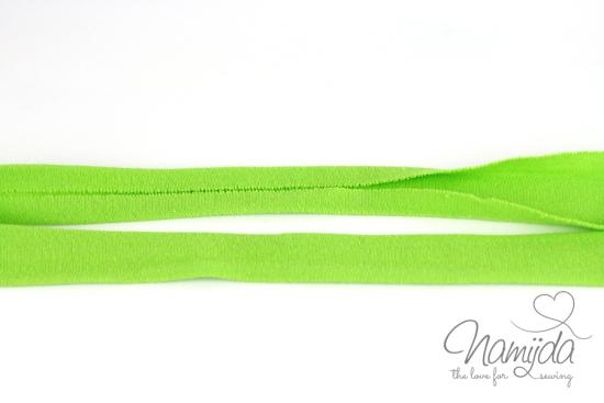1 MTR. ♥ Elastisches Jersey Schrägband - LiME ♥
