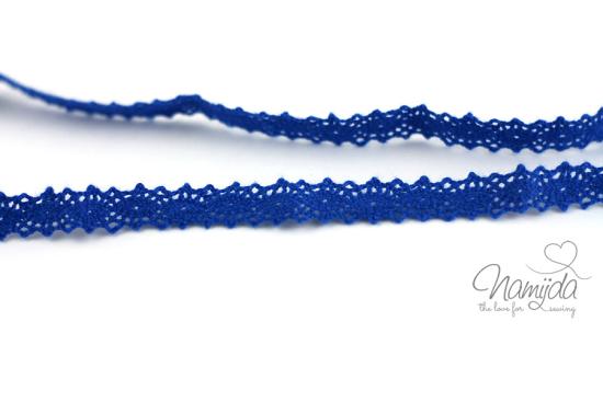 3 MTR. ♥KLÖPPELSPITZE - Marine Blau - 1,2cm - Spitzenborte ♥