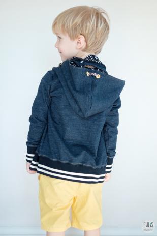 1 MTR. NETZ Hoodie Kordel - DuNKELBLau - 8mm