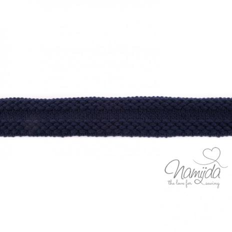1 MTR. ♥ Einfassband Strick - Navy ♥