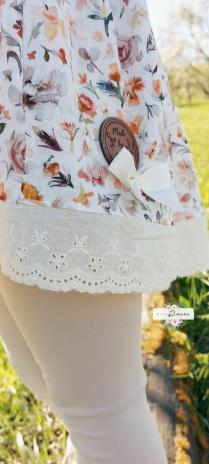 ♥1 Mtr. Wäschespitze - SCHLEIFENBLÜTE - 6cm - CREME ♥