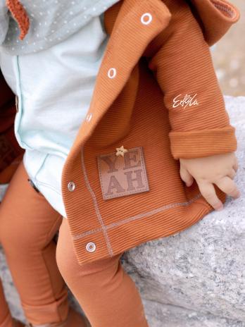 0,5 MTR. ♥  UNI BIO BAUMWOLLJERSEY RoST ♥