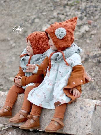 0,5 MTR. ♥ BIO  SoMMER BAUMWOLL Sweat RoST/FRENCH TERRY ♥