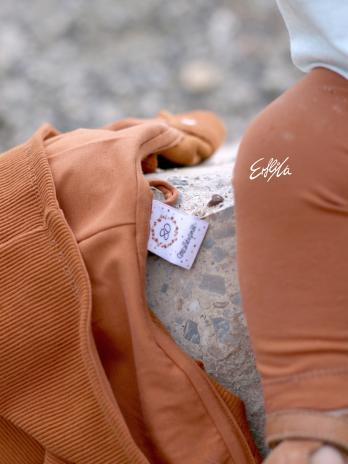 0,5 MTR. ♥ BIO  SoMMER BAUMWOLL Sweat RoST/FRENCH TERRY ♥