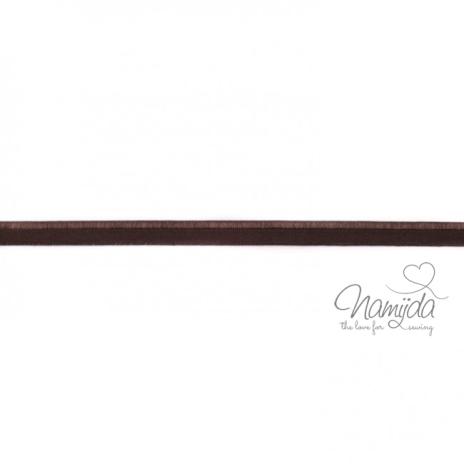1 MTR. ♥ Paspelband Schoko ♥ elastisch