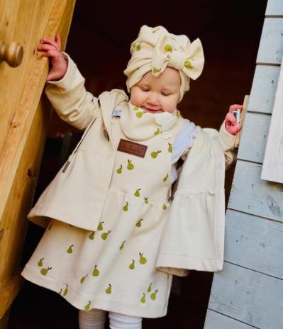 0,5 MTR. ♥ WAFFEL STRICKJERSEY - ZARTE BIRNEN ♥ SOFT PEARS ♥