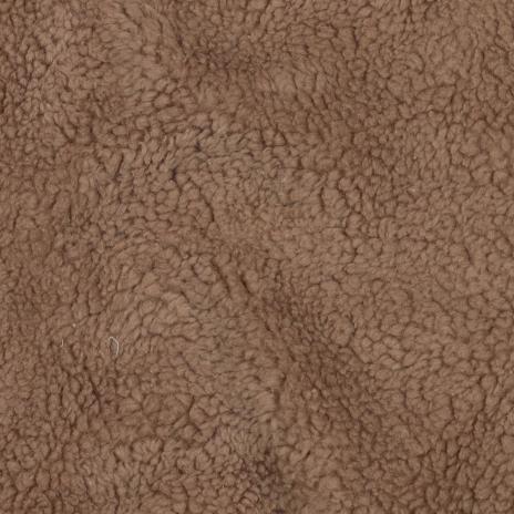 0,5 MTR. ♥ BAUMWOLL TEDDY / ZoTTEL BRAUN