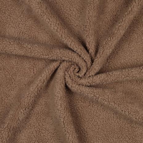 0,5 MTR. ♥ BAUMWOLL TEDDY / ZoTTEL BRAUN