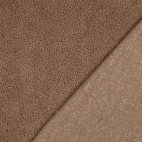 0,5 MTR. ♥ BAUMWOLL TEDDY / ZoTTEL BRAUN