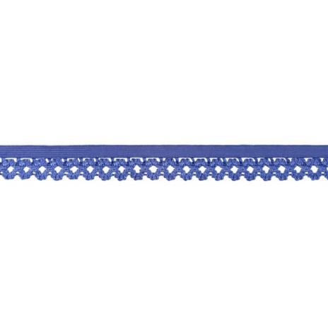 1 MTR. Elastische Spitze - Ziergummi - BLau - 20mm