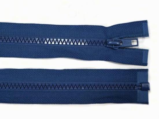 1 Stück Jacken Reißverschluss BLau - 80cm - teilbar