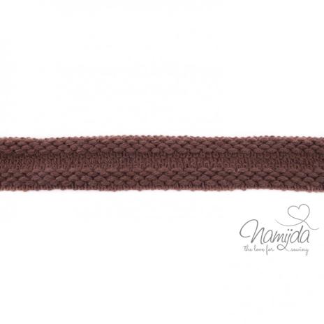 1 MTR. ♥ Einfassband Strick - Braun ♥