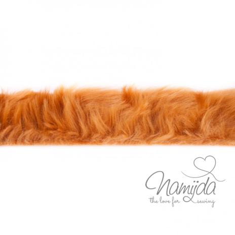 1 MTR. ♥ KUNST FeLLBORTE COGNAC - 4cm ♥