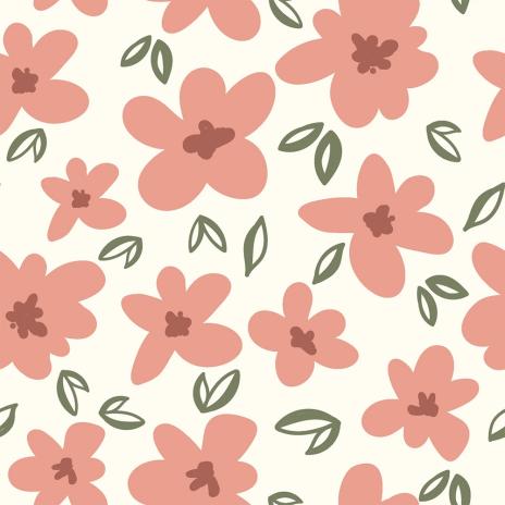 0,5 MTR.  DAISIES PUDER FRENCH TERRY