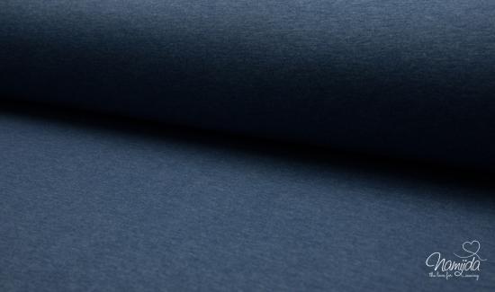 0,5 MTR. HEAVY SWEAT  KUSCHLIGER WINTER SWEAT DARK JEANS MELANGE