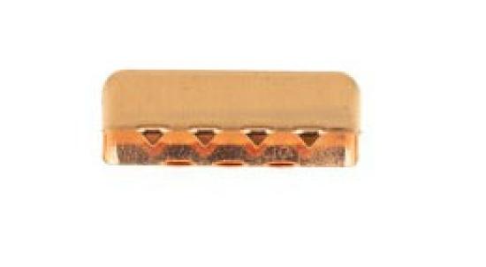1 STüCK -  METALL ENDSTÜCK -  ROSEGOLD - 25MM