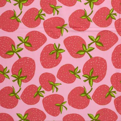 0,50 MTR.  ♥ SoMMER SoNNE ERDBEERZEIT JERSEY ♥