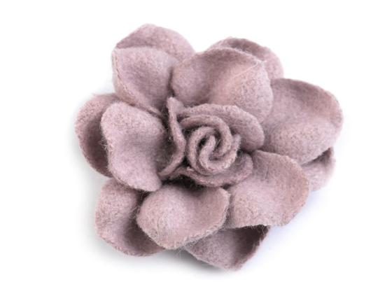 1 Stck. ♥ WoLLBLUME FLIEDER - 4cm ♥