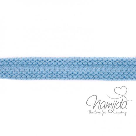 1 MTR. ♥ Einfassband Strick - HeLLBLAU ♥