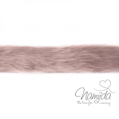 1 MTR. ♥ KUNST FeLLBORTE SAND/BEIGE 4cm ♥