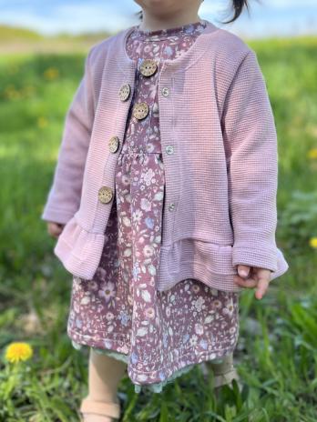 0,50 MTR. ♥ FLORAL ALTMAUVE LOVE JERSEY ♥