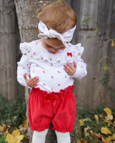 0,5 MTR. ♥ WEICHER  FEINCORD RoT ♥