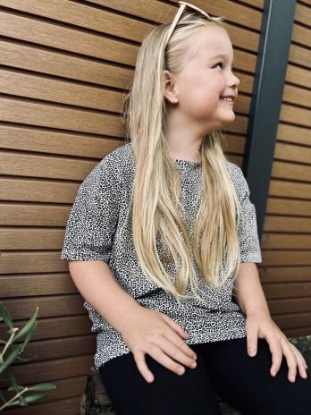 0,5 MTR. ♥ MINI LEO NATUR - JERSEY ♥