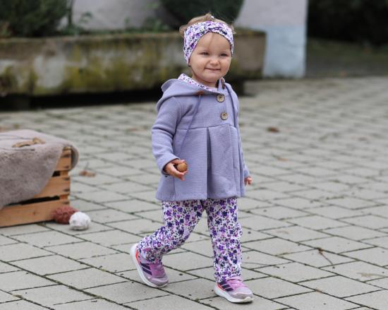 0,5 MTR. WAFFEL JERSEY 100% BAUMWOLLE - ANTIK LILA