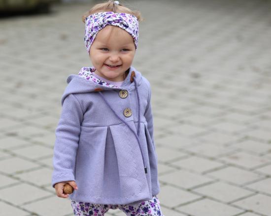 0,5 MTR. ♥ STREUBLÜMCHEN JERSEY - BEERE/LILA ♥