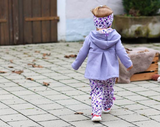 0,5 MTR. WAFFEL JERSEY 100% BAUMWOLLE - ANTIK LILA