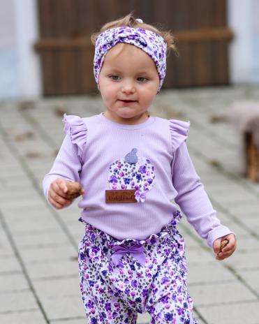 0,5 MTR. ♥ RIPPSTRICK JERSEY FLIEDER ♥