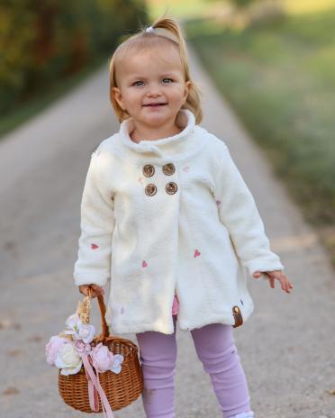 0,5 MTR. ♥ GESTICKTE HERZEN TEDDY ♥