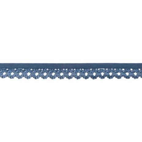 1 MTR. Elastische Spitze - Ziergummi - JEANS - 20mm