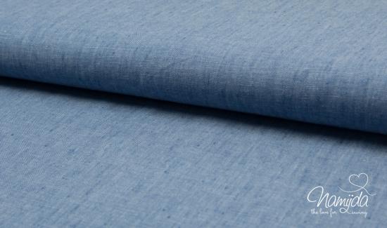 0,50 MTR. ♥ 100% LEINEN JEANS MELIERT ♥