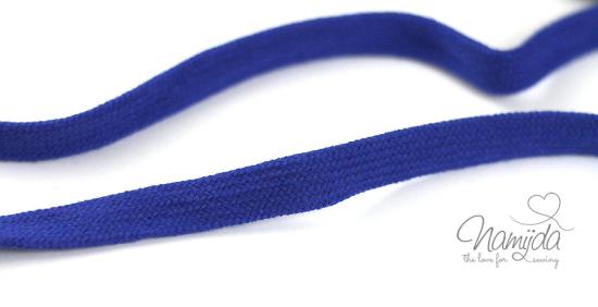 1 MTR. ♥ Kordel, Band - flach - Kobalt Blau - 1,5 cm♥