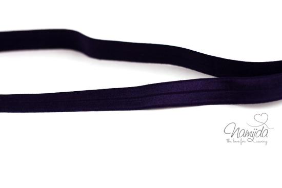 1 MTR. ♥ Elastisches Einfassband - Lila - Falzgummi - Glänzend ♥