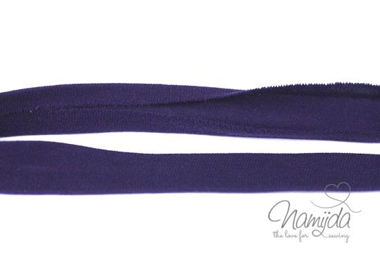 1 MTR. ♥ Elastisches Jersey Schrägband - Lila ♥