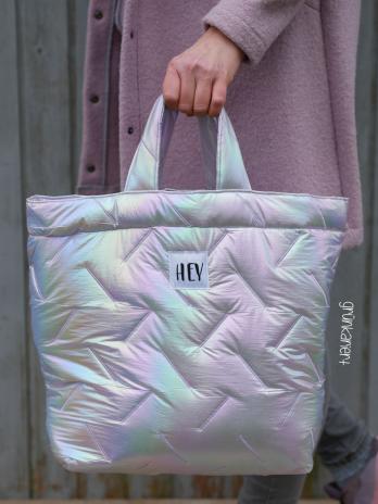 RESTSTÜCK 1,30 MTR. ♥ RAINBOW SHINY ABGESTEPPTER JACKENSTOFF - FLUOREZIEREND ♥