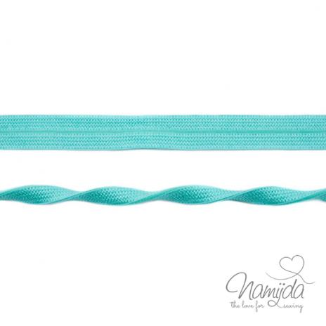 1 MTR. ♥ Elastisches Einfassband JACQUARD - MINT - 20mm - Glänzend ♥