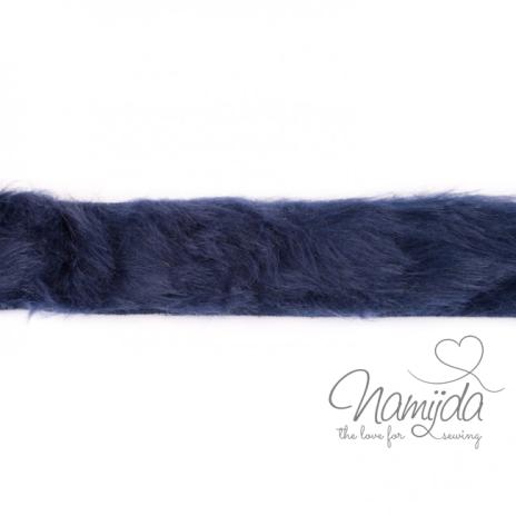1 MTR. ♥ KUNST FeLLBORTE NaVY - 4cm ♥