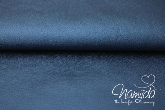 0,5 MTR. ♥ KuNSTLEDER NAVY SHINE ♥