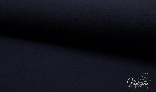 0,50 MTR. WoLLWALK NAVY/DuNKELBLau - WoLLE & VISKOSE MIX