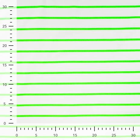 0,50 MTR. NEON STRIPES GRÜN - FRENCH TERRY