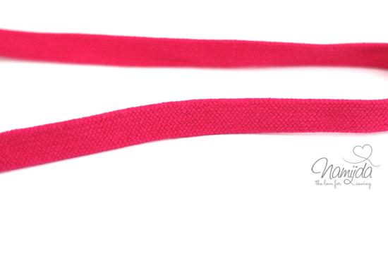 1 MTR. ♥ Kordel, Band - flach - Pink - 1,5 cm ♥