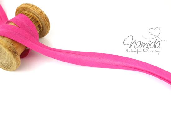 1 MTR. ♥ BAUMWOLL SCHRÄGBAND PiNK - 20mm ♥