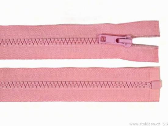 1 Stück Jacken Reißverschluss ROSA - 40cm - teilbar