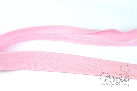 1 MTR. ♥ Elastisches Jersey Schrägband - Rosa ♥