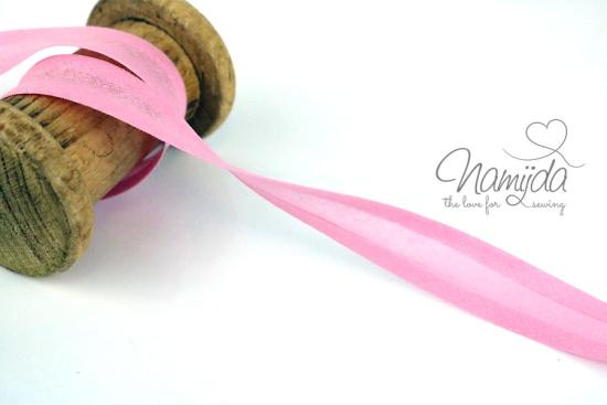 1 MTR. ♥ BAUMWOLL SCHRÄGBAND RoSA - 20mm ♥