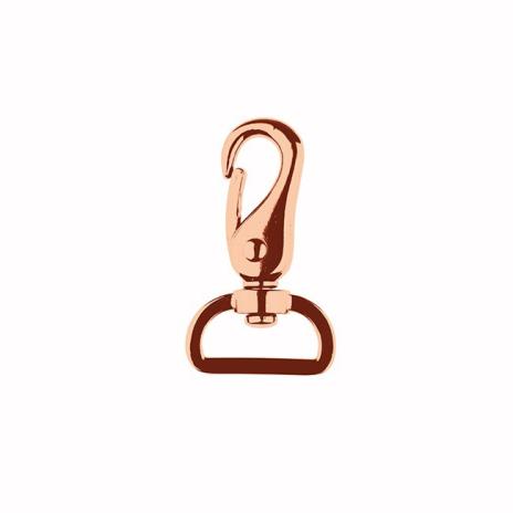 1 STüCK - TASCHENKARABINER III -  ROSEGOLD - 25MM
