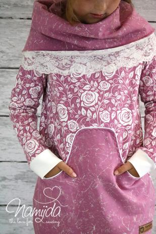 1 MTR. ♥XL Elastische Spitzeborte - WeiSS - 9,5cm ♥